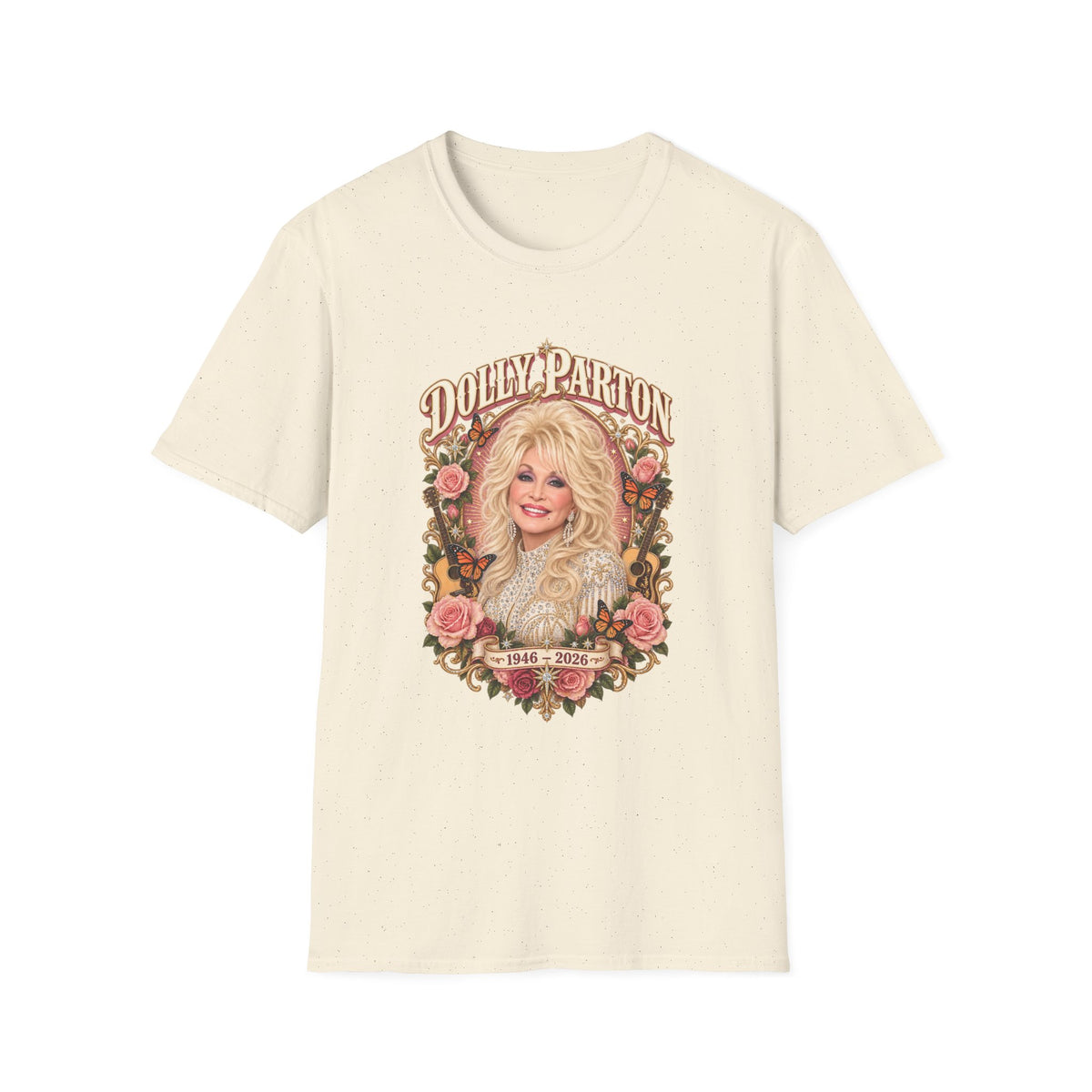 Dolly Parton Retro Floral Country Music T-Shirt
