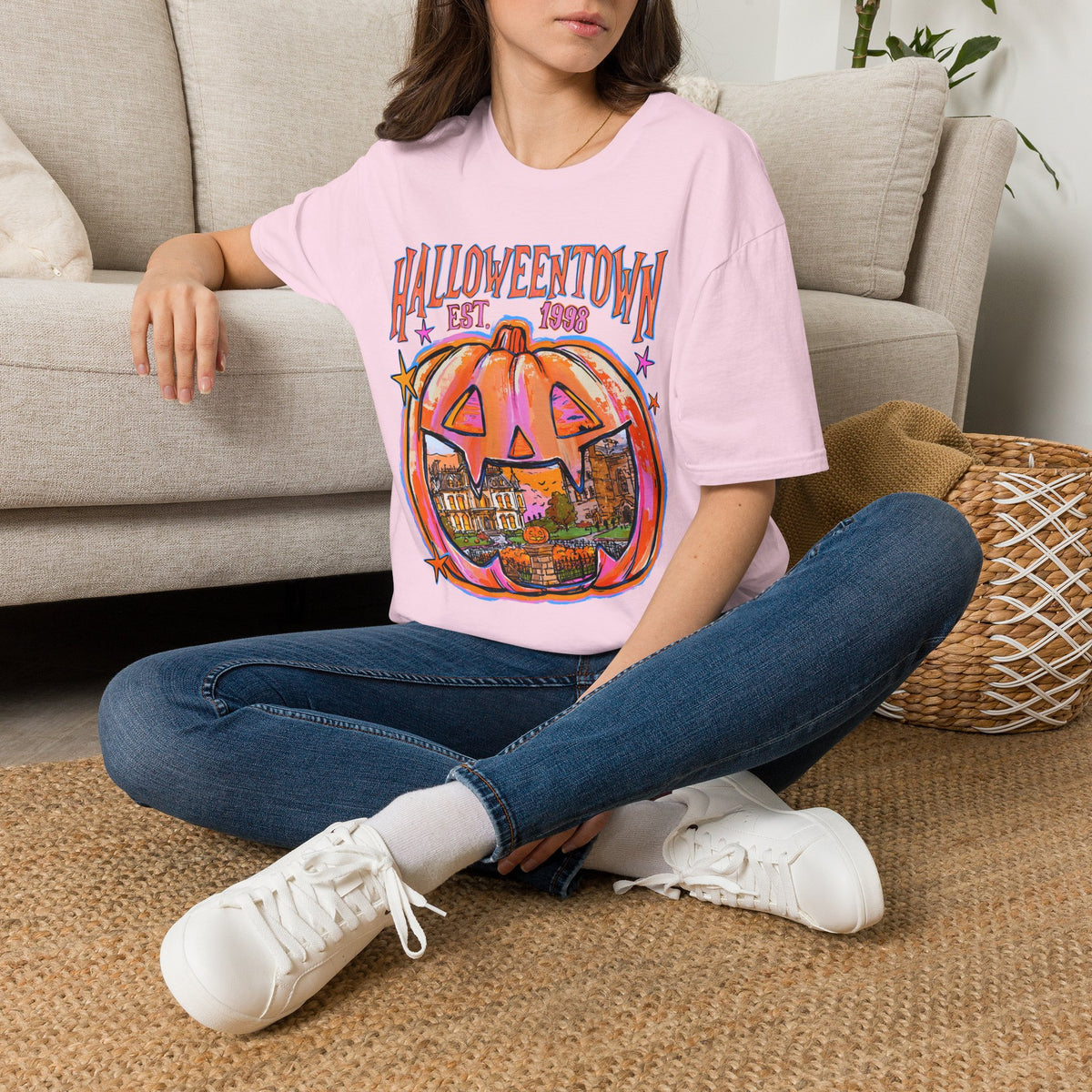 Halloweentown Pumpkin T-Shirt — "Halloweentown Est. 1983" Halloween Tee