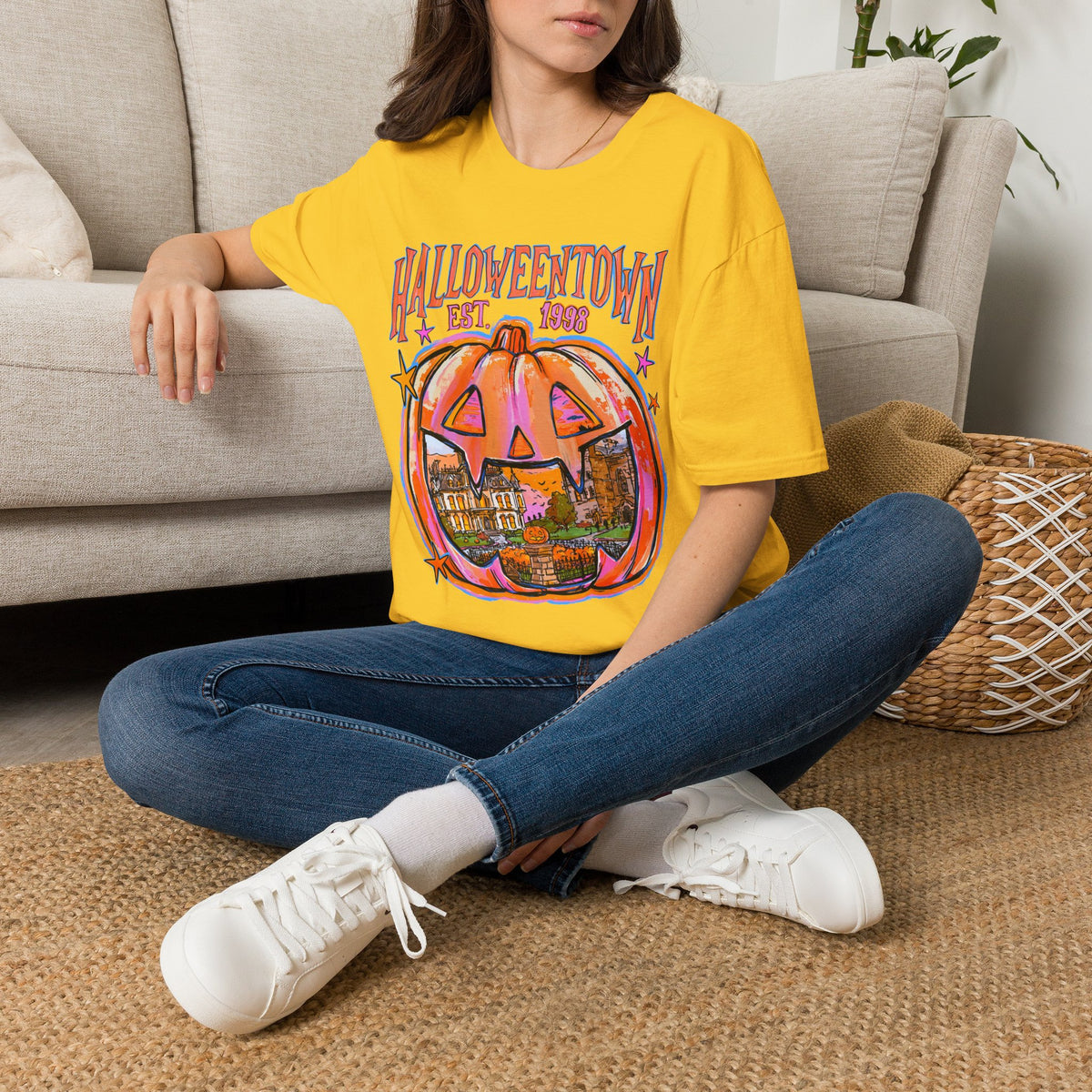 Halloweentown Pumpkin T-Shirt — "Halloweentown Est. 1983" Halloween Tee