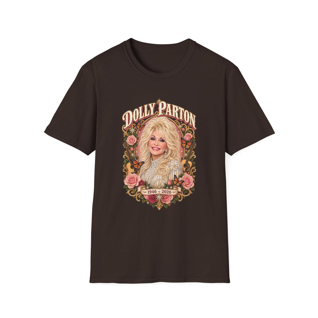Dolly Parton Retro Floral Country Music T-Shirt