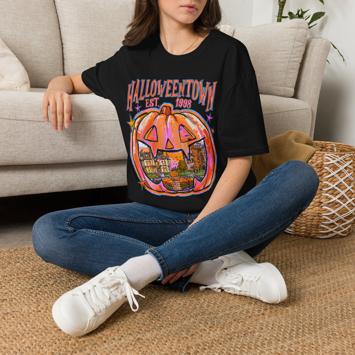 Halloweentown Pumpkin T-Shirt — "Halloweentown Est. 1983" Halloween Tee