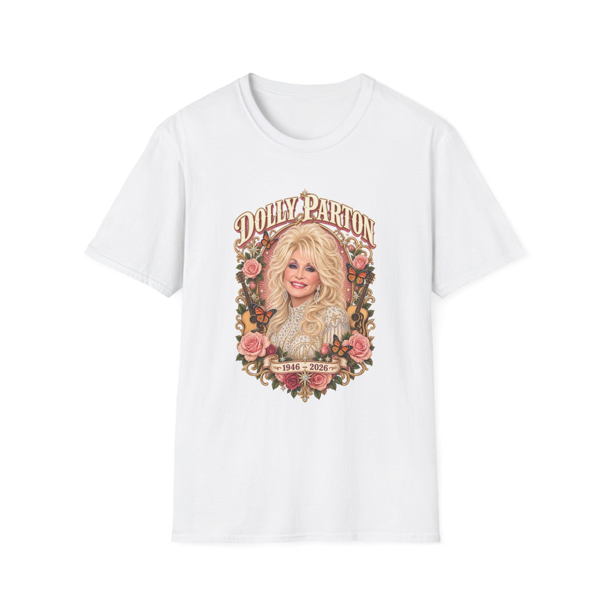 Dolly Parton Retro Floral Country Music T-Shirt