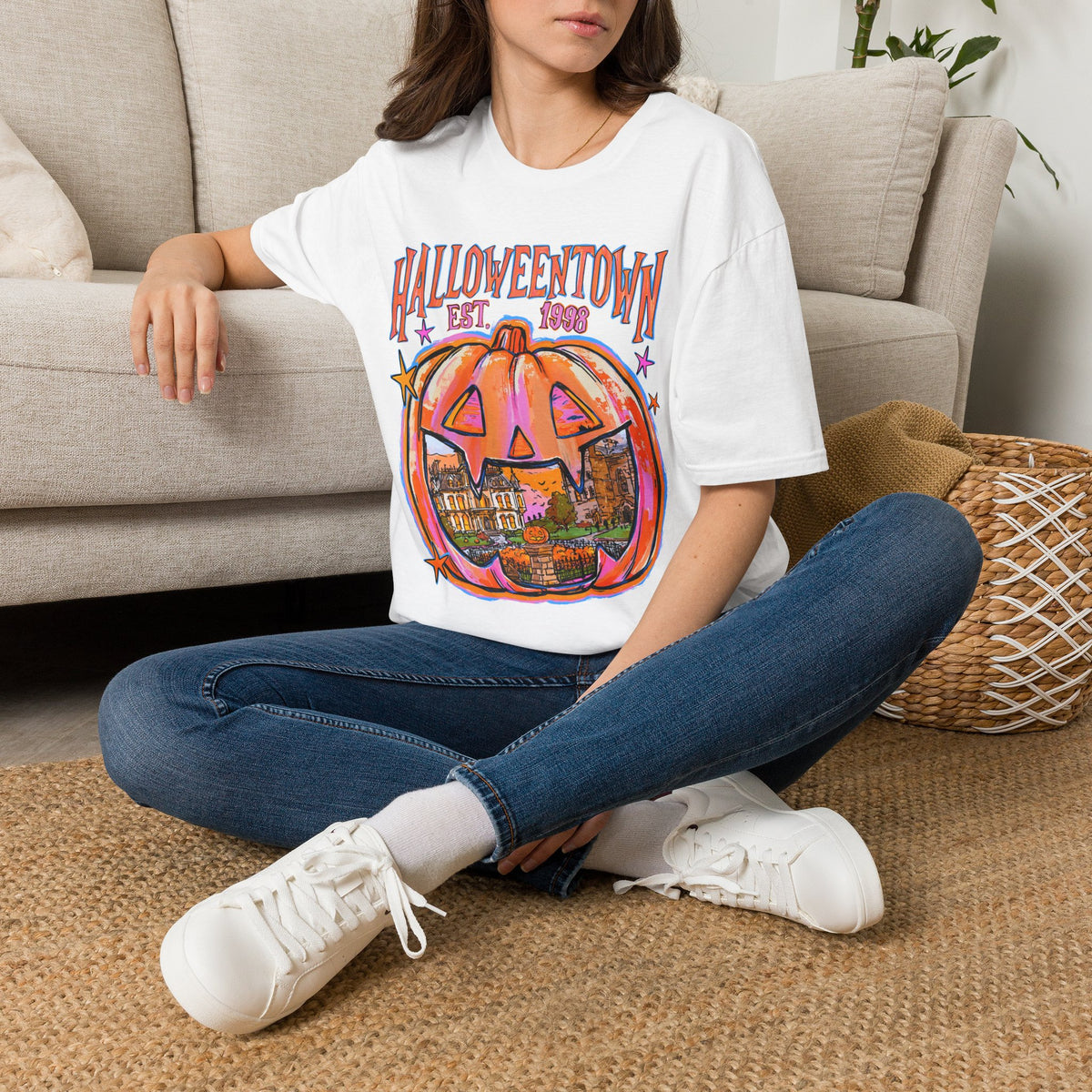 Halloweentown Pumpkin T-Shirt — "Halloweentown Est. 1983" Halloween Tee