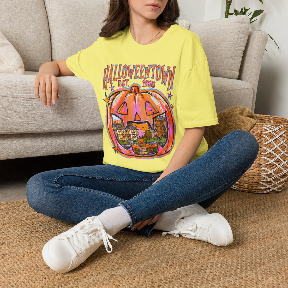 Halloweentown Pumpkin T-Shirt — "Halloweentown Est. 1983" Halloween Tee