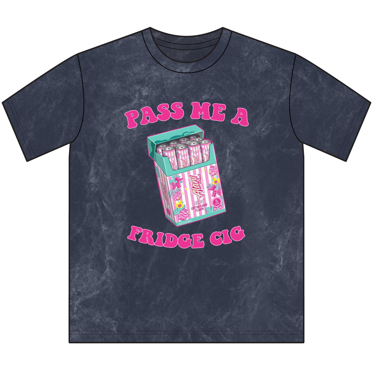 Pass Me A Fridge Cig Tee — Retro Candy Pack Graphic Vintage Crewneck