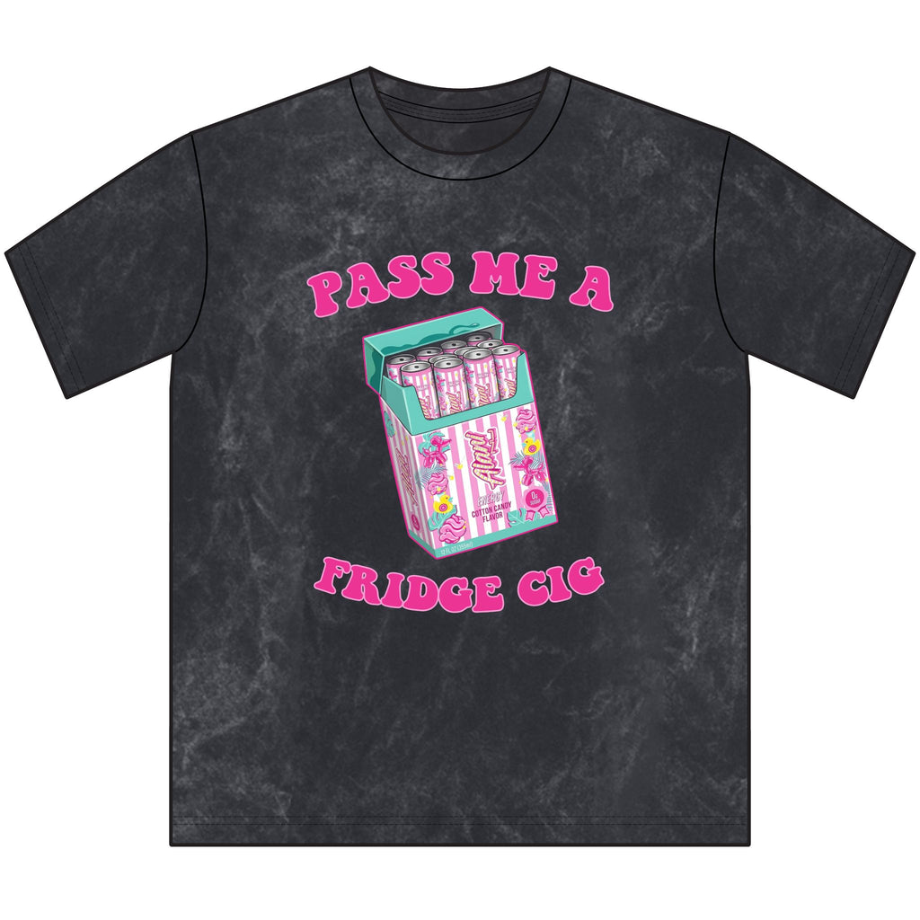 Pass Me A Fridge Cig Tee — Retro Candy Pack Graphic Vintage Crewneck