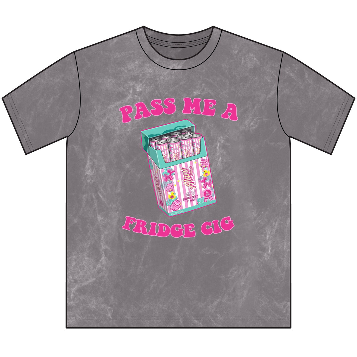 Pass Me A Fridge Cig Tee — Retro Candy Pack Graphic Vintage Crewneck