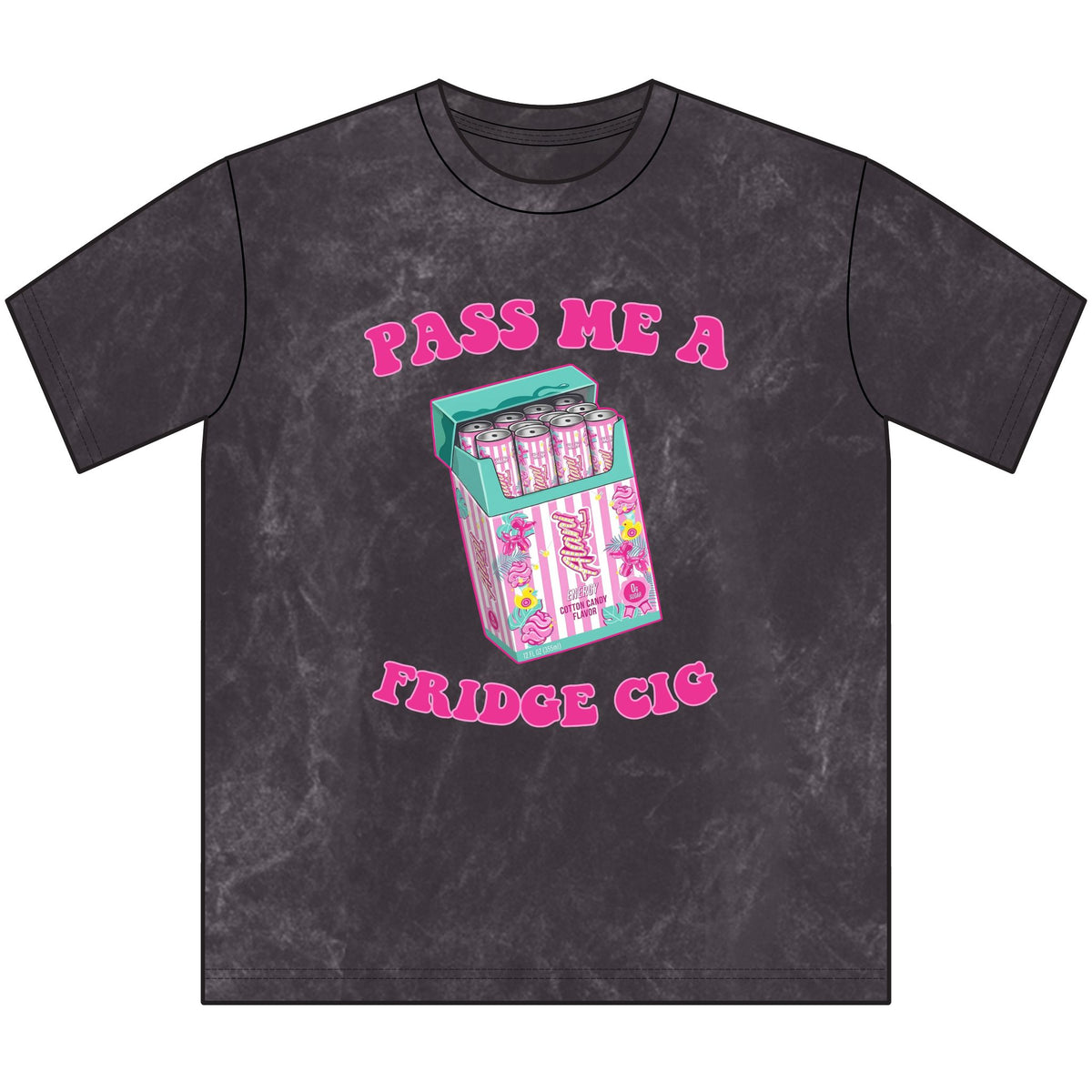 Pass Me A Fridge Cig Tee — Retro Candy Pack Graphic Vintage Crewneck