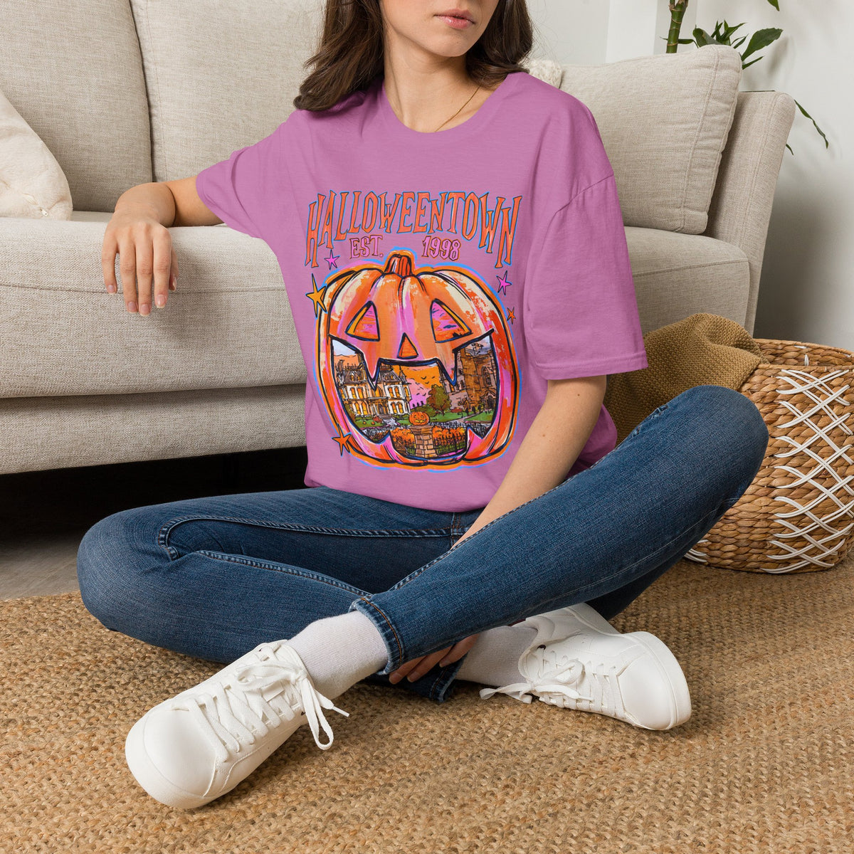 Halloweentown Pumpkin T-Shirt — "Halloweentown Est. 1983" Halloween Tee
