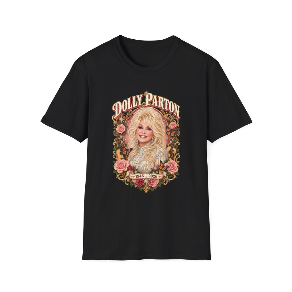 Dolly Parton Retro Floral Country Music T-Shirt