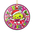 Merry Little Dumpling Ceramic Ornament – Cute Kawaii Christmas Decoration
