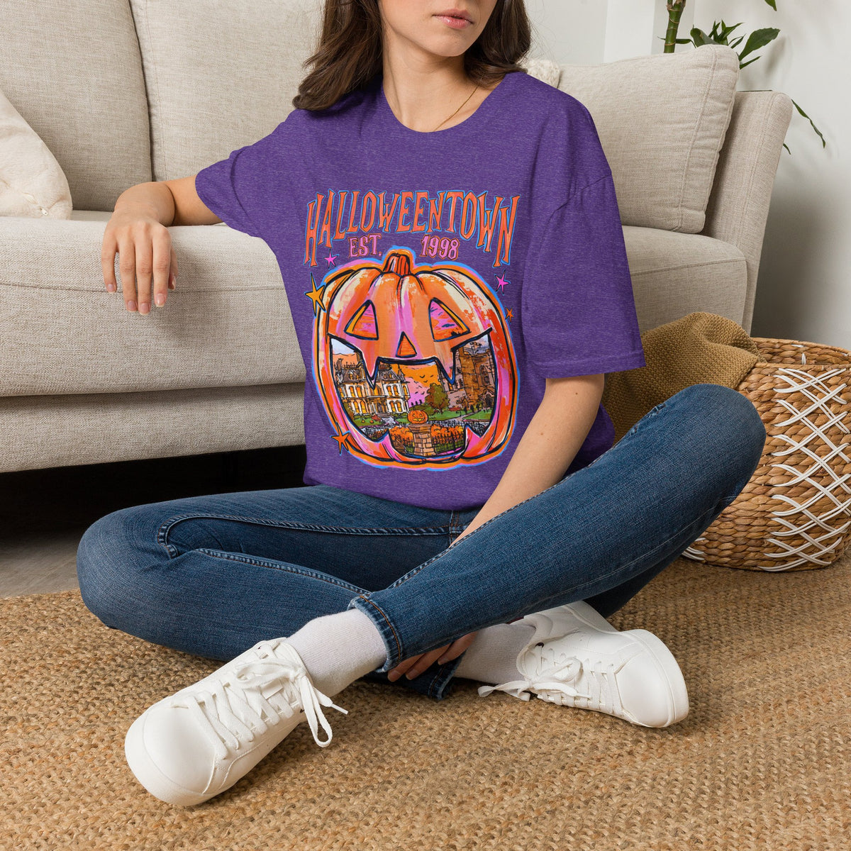 Halloweentown Pumpkin T-Shirt — "Halloweentown Est. 1983" Halloween Tee