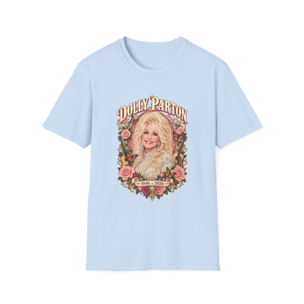 Dolly Parton Retro Floral Country Music T-Shirt
