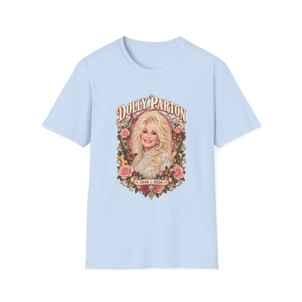 Dolly Parton Retro Floral Country Music T-Shirt