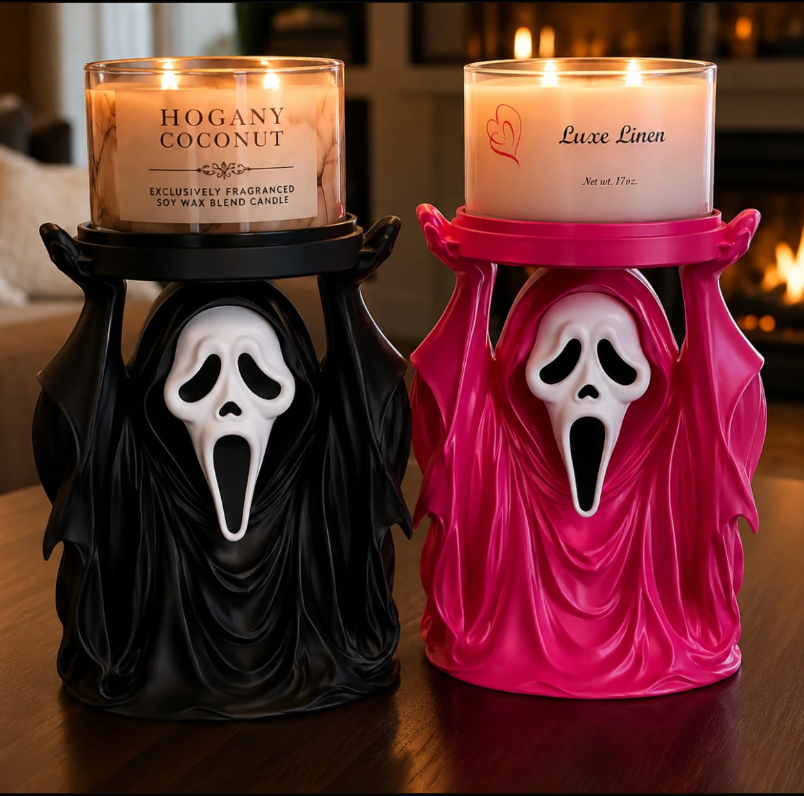 3D printed Ghost Face Candle holder ( PRE ORDER)